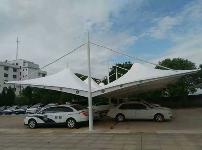 上海津典 ?汽車遮陽棚 2017新款設計景觀膜結構自行車棚汽車遮陽雨棚定制